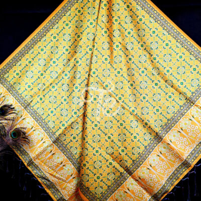 Yellow and Green Patola Print Dupatta