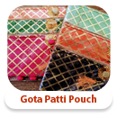 Gota patti pouch