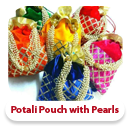 Potali pouch with pearls