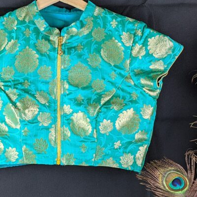 Sea Green Banarasi Brocade Blouse