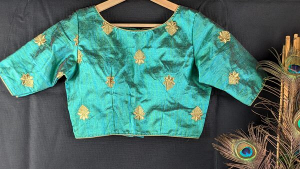 Rama Green Embroidered Blouse