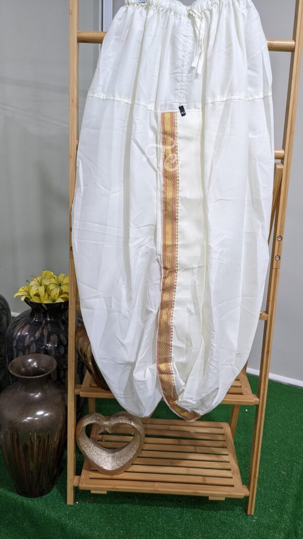 Off-white Color Men's Ethnic Dhoti