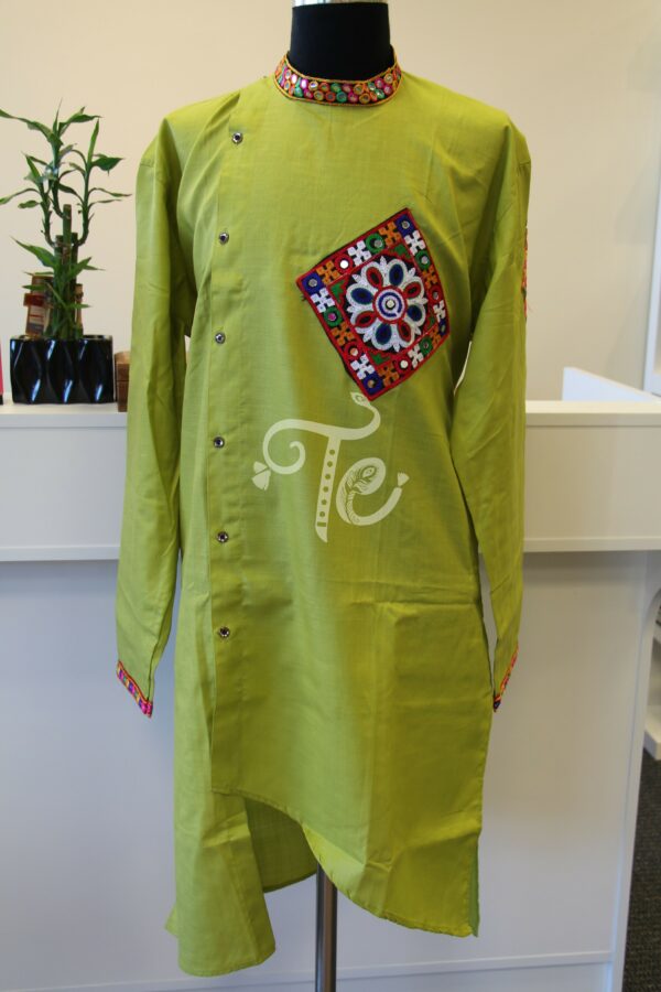 Gamthi Work Men's Kurta for Navaratri / Puja